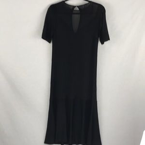 COS black knit midi dress